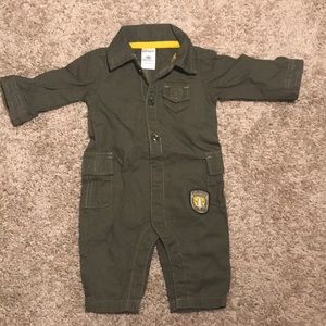 Newborn aviator body suit